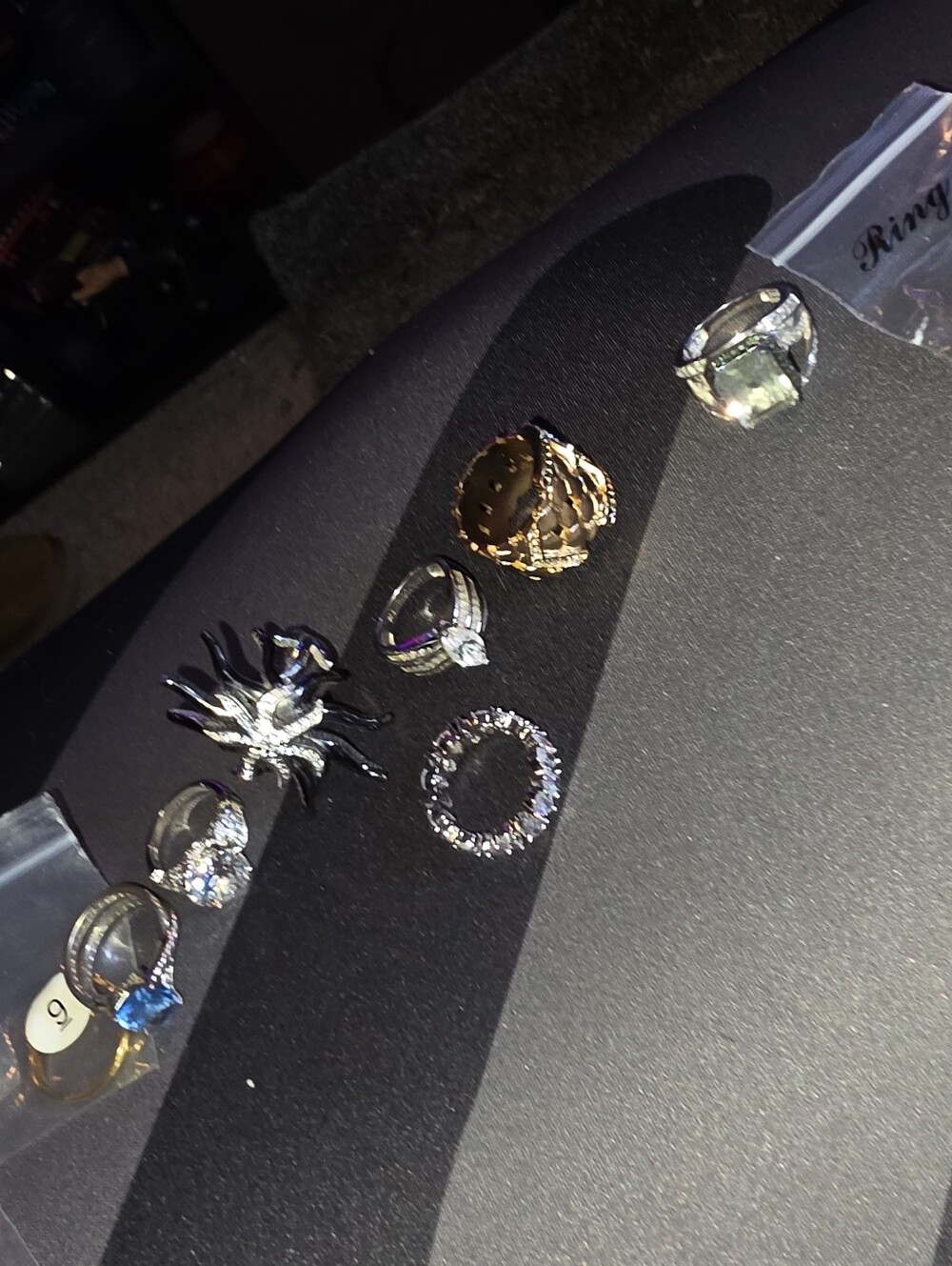 24pc Mixed Lot of Size 8-10 Men's and Women's Mixed Color Rings
